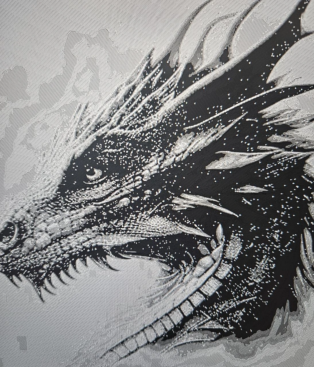 CADRE TETE DE DRAGON